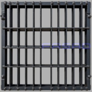 Решетка металлическая с заполнением квадрат РЕШ - 27 