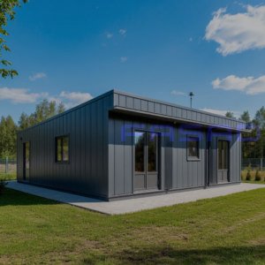 БМ-46 СП - одноэтажное модульное здание из двух блок-контейнеров &laquo;сэндвич&raquo; для стадиона 
