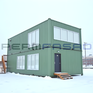 БМ-22 СП - модульное здание из сэндвич-панелей для городского катка 