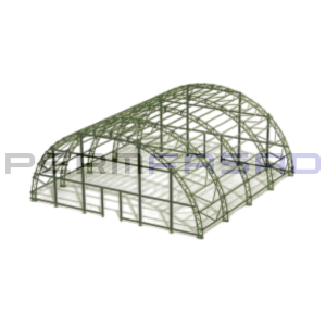 Арочный ангар из сэндвич панелей 12x12 м 
