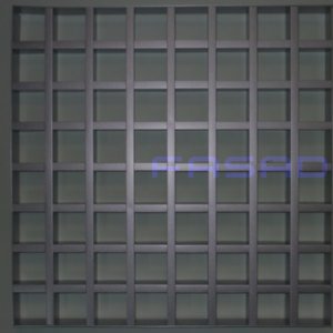 Грильято DL15 75х75 выс. 37 шир. 15 металлик 