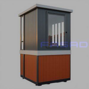 ПБК-02 ПВХ - небольшой модульный пост охраны из цветного профлиста C8 